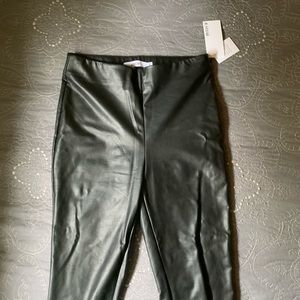 Black Faux Leather Pants